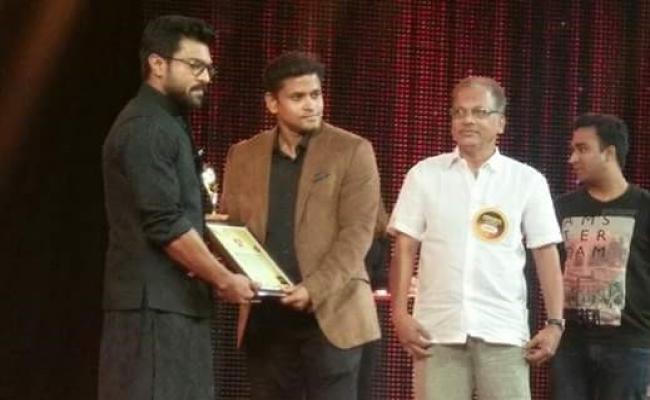 Prestigious award to Ram Charan Tej